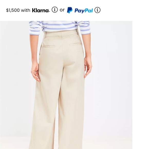 Poplin wide leg pants new with tags - Picture 7 of 7